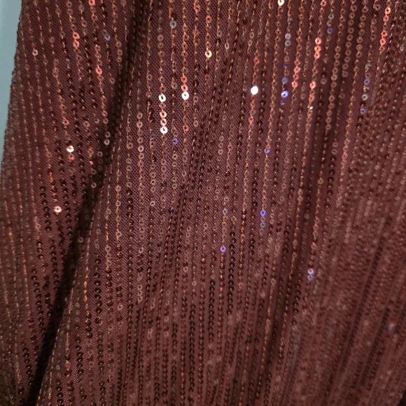 Elegant Red Sequin Blouse by Jostar - Picture 2 of 10